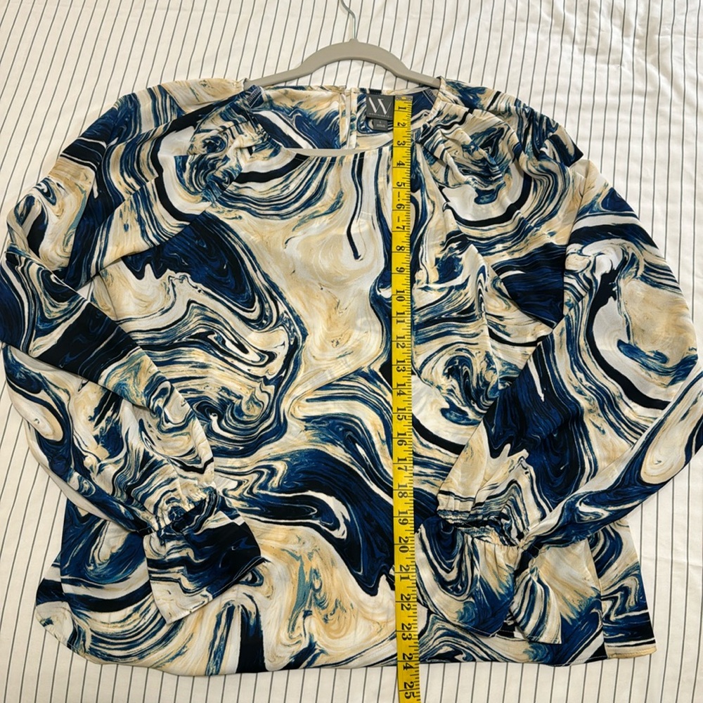 Worthington pattern blouse size large